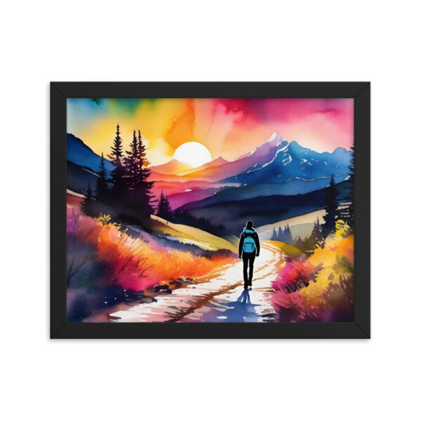 Framed Poster - Neon Forest Hike - Image 3