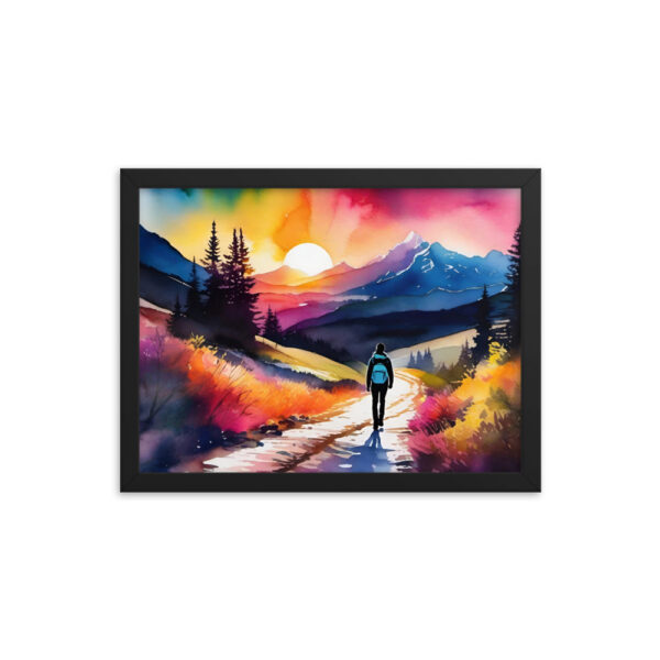 Framed Poster - Neon Forest Hike - Image 4