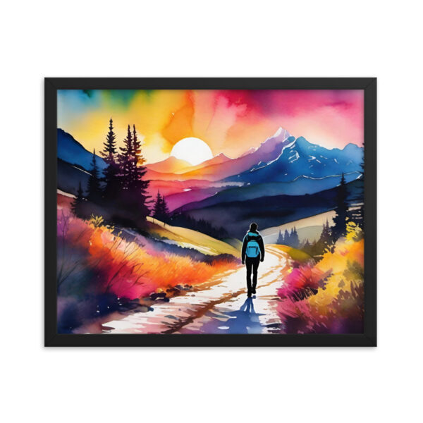 Framed Poster - Neon Forest Hike - Image 5
