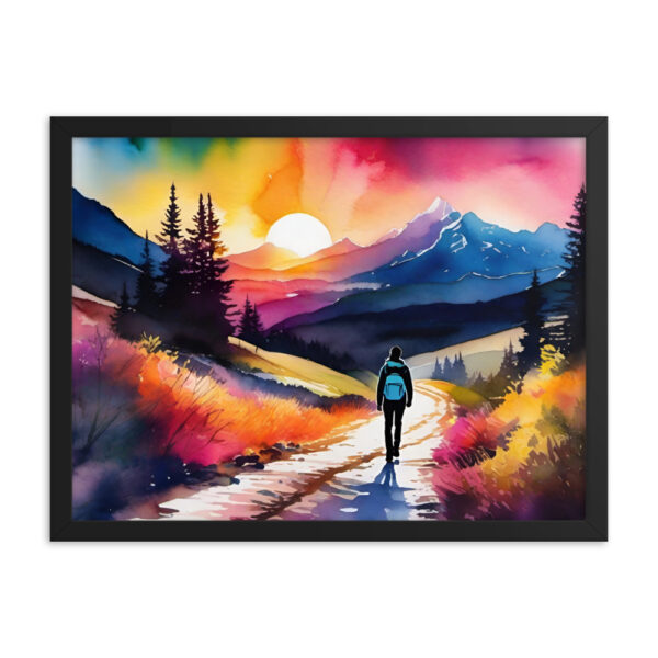 Framed Poster - Neon Forest Hike