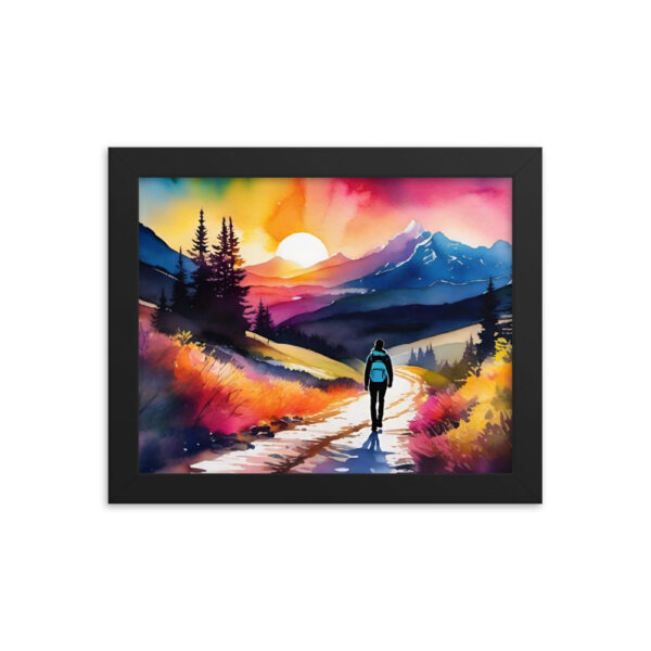Framed Poster - Neon Forest Hike - Image 2