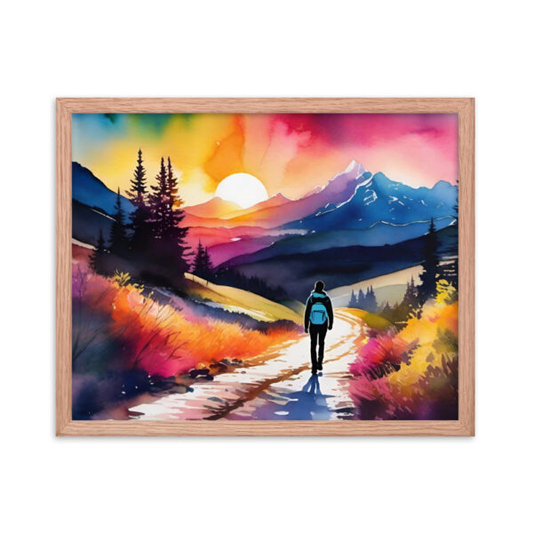 Framed Poster - Neon Forest Hike - Image 9