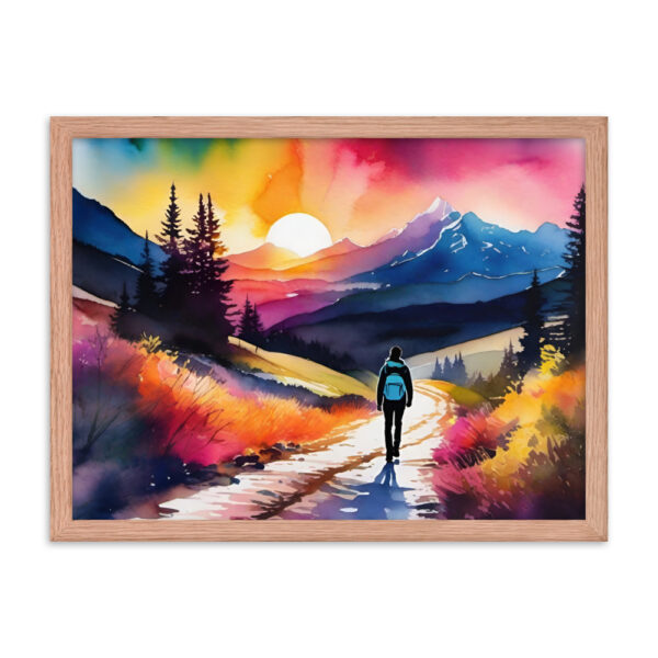 Framed Poster - Neon Forest Hike - Image 10