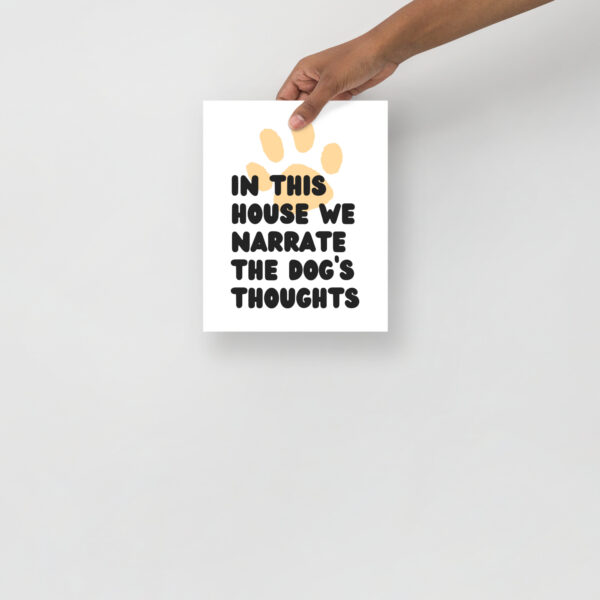 We Narrate the Dog's Thoughts - Poster