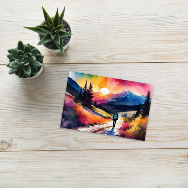 Standard Postcard - Neon Forest Hike