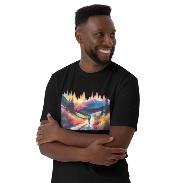 Neon Forest Hike - Short-Sleeve Unisex T-Shirt - Image 2