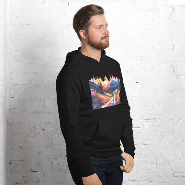 Neon Forest Hike - Unisex hoodie - Image 4
