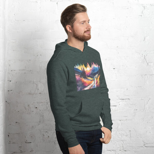 Neon Forest Hike - Unisex hoodie - Image 12