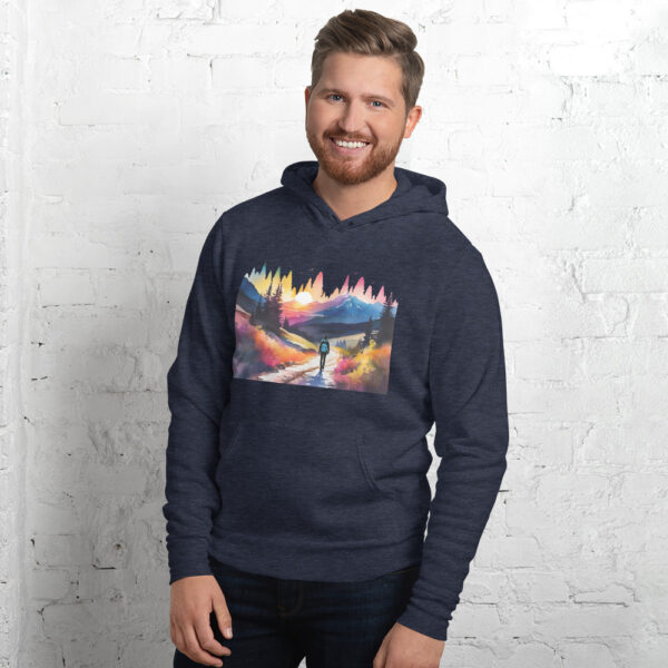 Neon Forest Hike - Unisex hoodie - Image 5