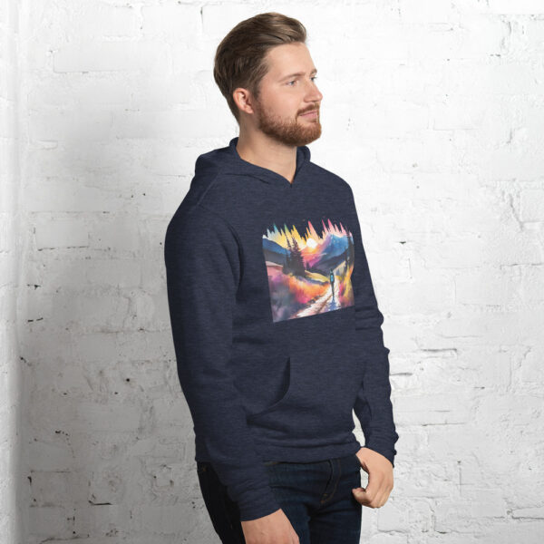 Neon Forest Hike - Unisex hoodie - Image 8