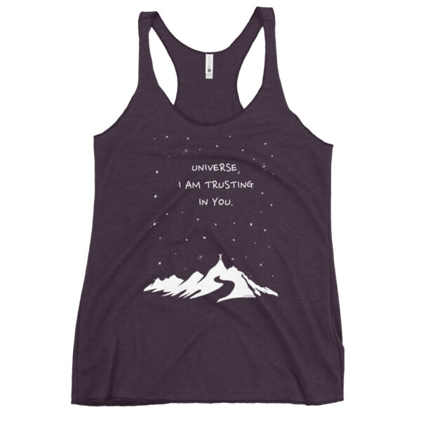 Universe I'm Trusting You - Women's Racerback Tank - Image 3